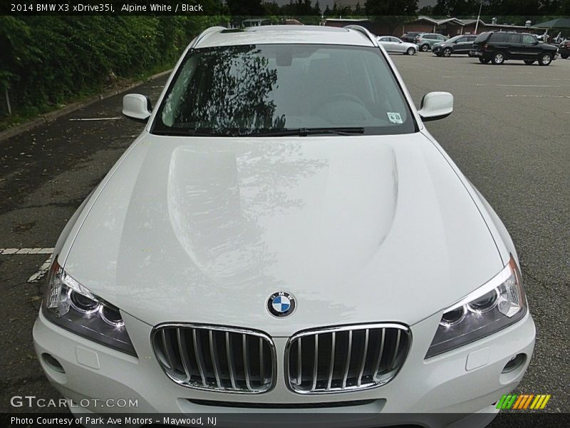 Alpine White / Black 2014 BMW X3 xDrive35i