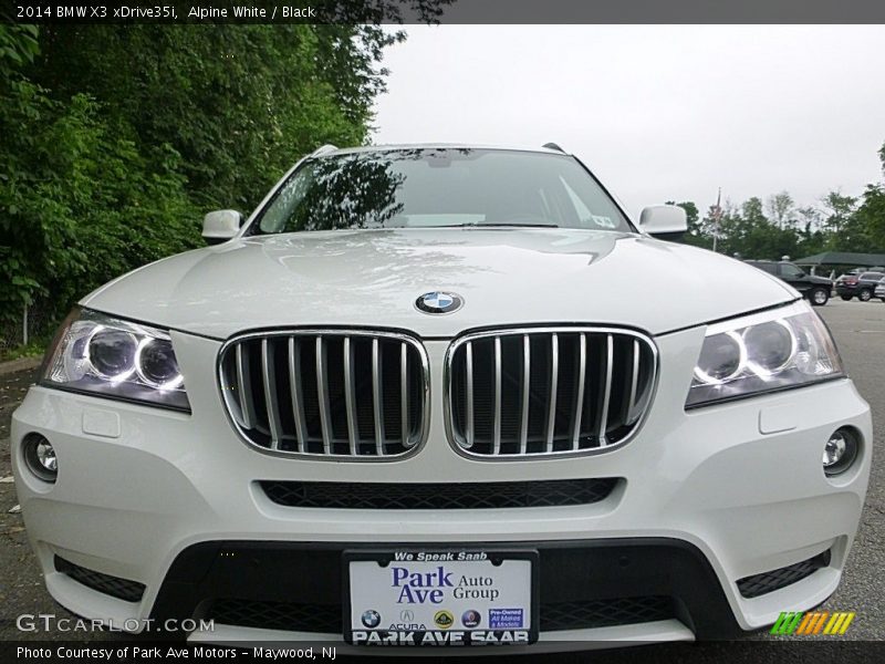 Alpine White / Black 2014 BMW X3 xDrive35i