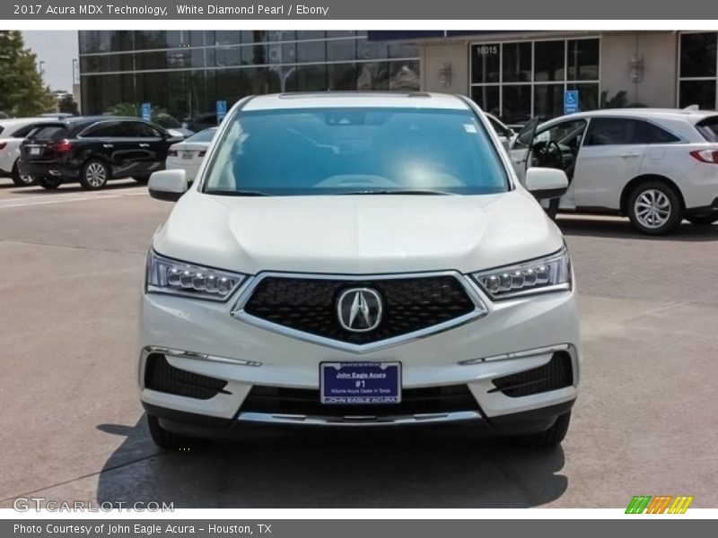 White Diamond Pearl / Ebony 2017 Acura MDX Technology