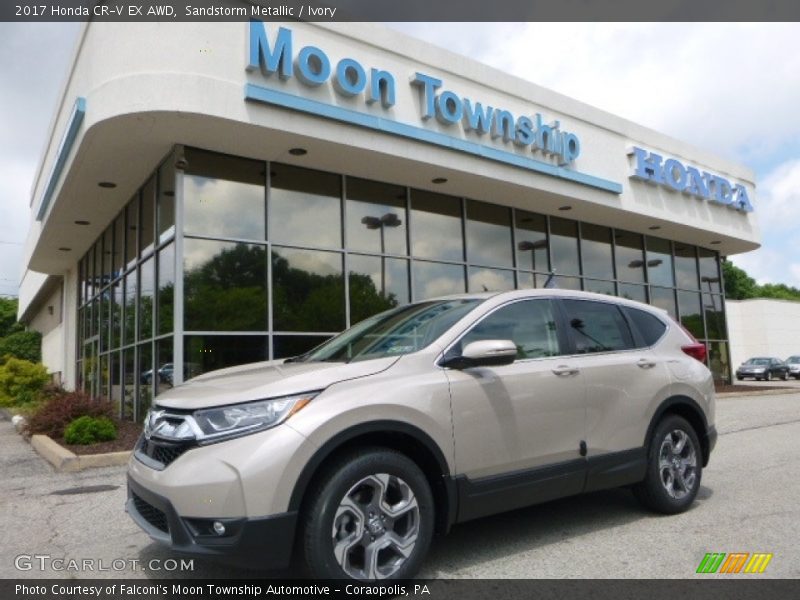 Sandstorm Metallic / Ivory 2017 Honda CR-V EX AWD