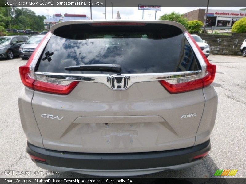 Sandstorm Metallic / Ivory 2017 Honda CR-V EX AWD