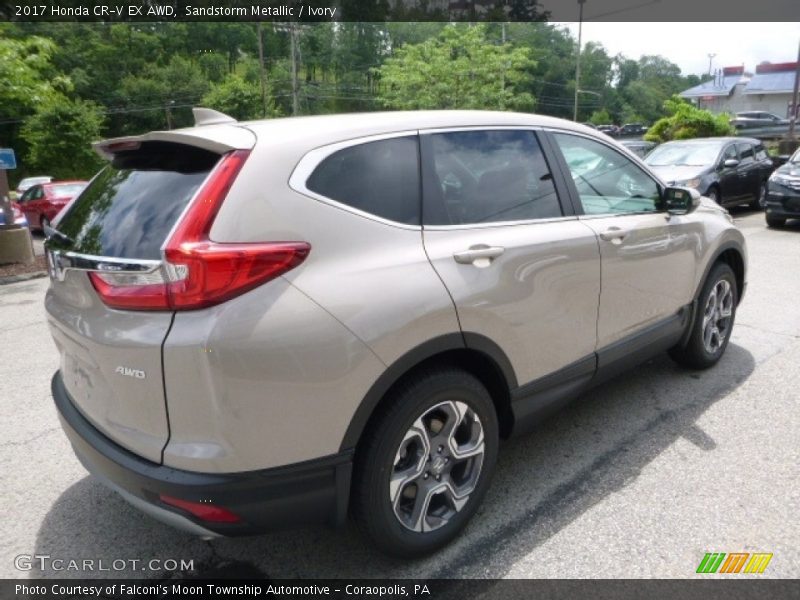 Sandstorm Metallic / Ivory 2017 Honda CR-V EX AWD