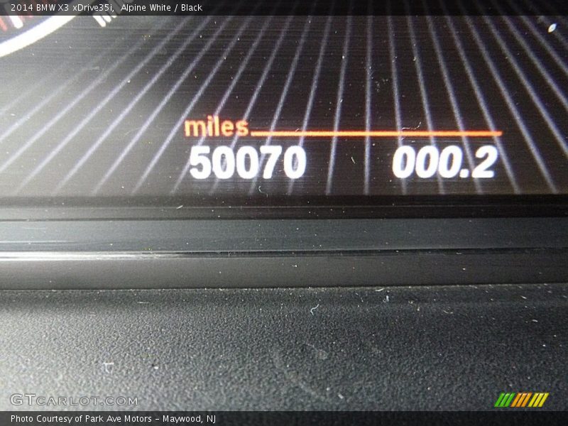 Alpine White / Black 2014 BMW X3 xDrive35i