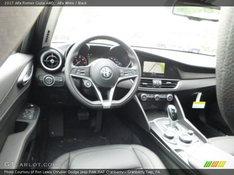 Alfa White / Black 2017 Alfa Romeo Giulia AWD
