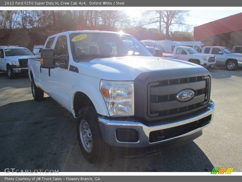 Oxford White / Steel 2013 Ford F250 Super Duty XL Crew Cab 4x4