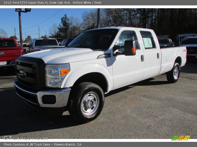 Oxford White / Steel 2013 Ford F250 Super Duty XL Crew Cab 4x4
