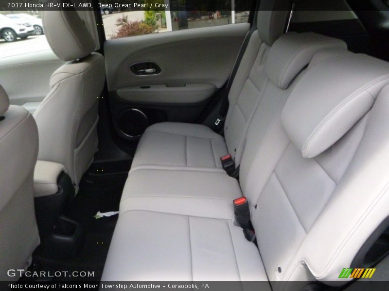 Deep Ocean Pearl / Gray 2017 Honda HR-V EX-L AWD
