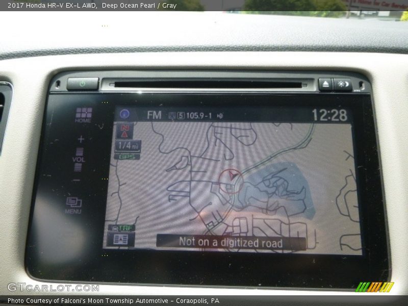 Deep Ocean Pearl / Gray 2017 Honda HR-V EX-L AWD