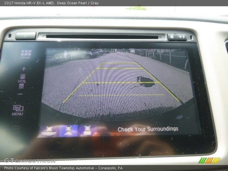 Deep Ocean Pearl / Gray 2017 Honda HR-V EX-L AWD