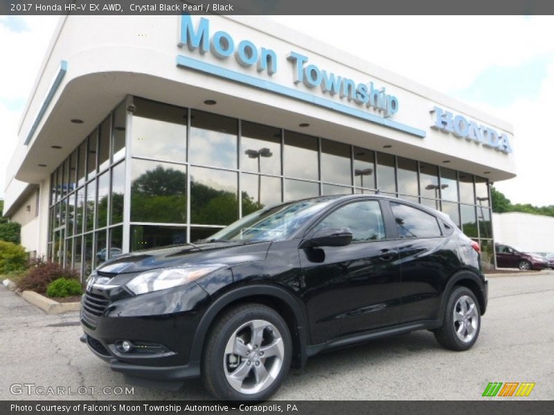 Crystal Black Pearl / Black 2017 Honda HR-V EX AWD