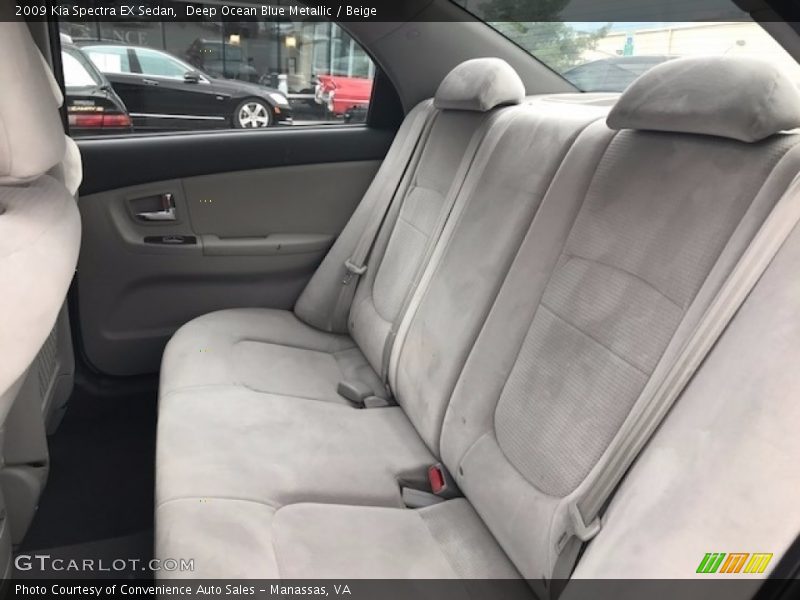 Deep Ocean Blue Metallic / Beige 2009 Kia Spectra EX Sedan