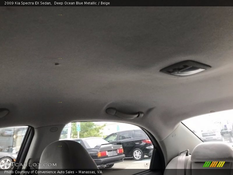 Deep Ocean Blue Metallic / Beige 2009 Kia Spectra EX Sedan