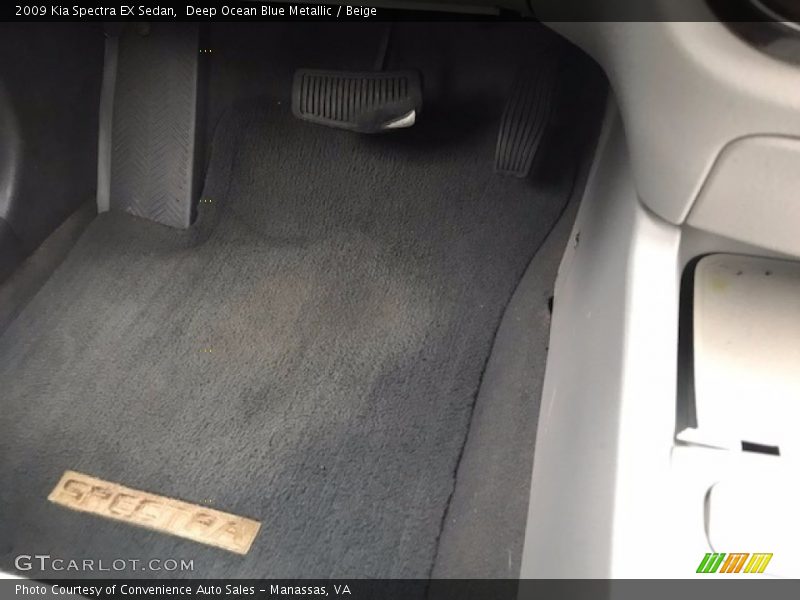 Deep Ocean Blue Metallic / Beige 2009 Kia Spectra EX Sedan