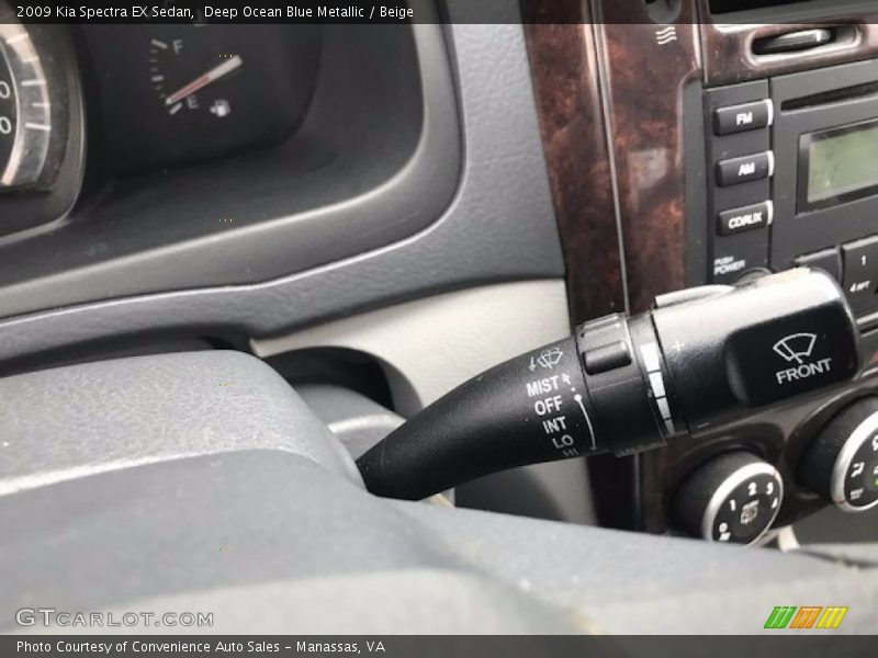 Deep Ocean Blue Metallic / Beige 2009 Kia Spectra EX Sedan
