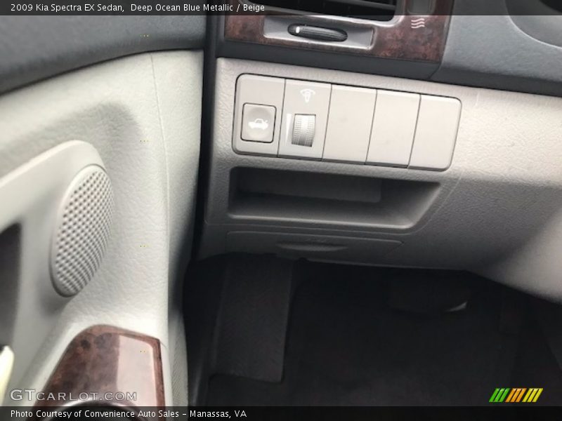Deep Ocean Blue Metallic / Beige 2009 Kia Spectra EX Sedan