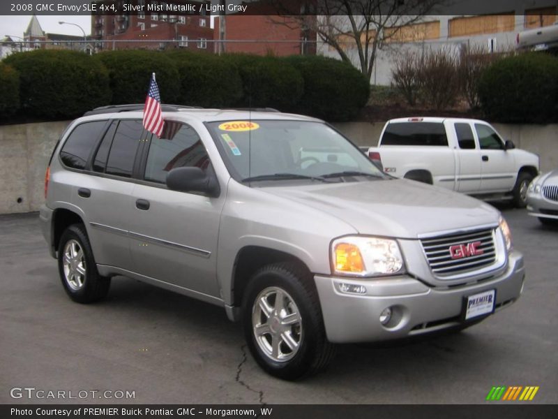 Silver Mist Metallic / Light Gray 2008 GMC Envoy SLE 4x4