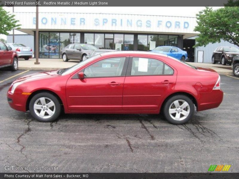 Redfire Metallic / Medium Light Stone 2006 Ford Fusion SE