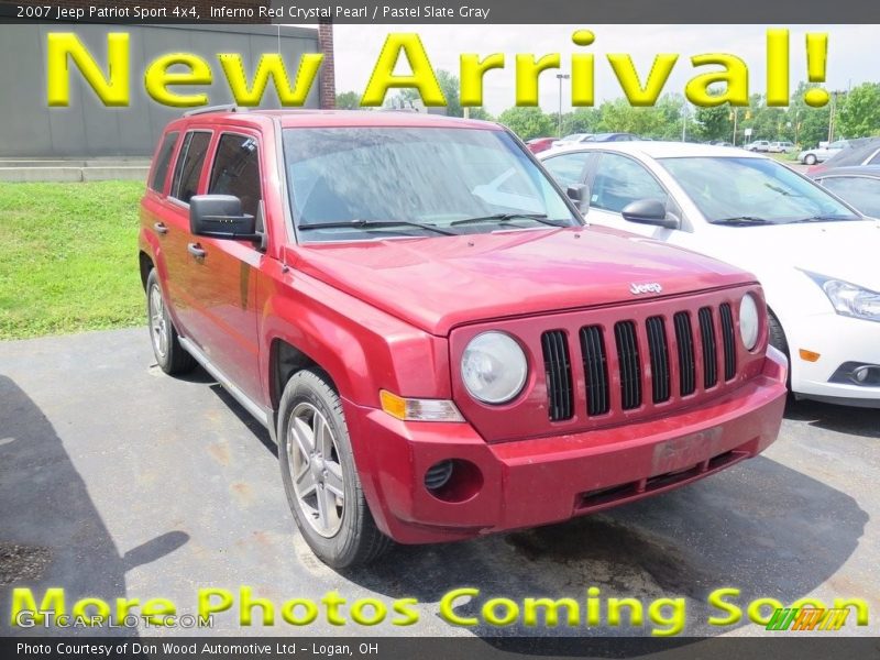 Inferno Red Crystal Pearl / Pastel Slate Gray 2007 Jeep Patriot Sport 4x4