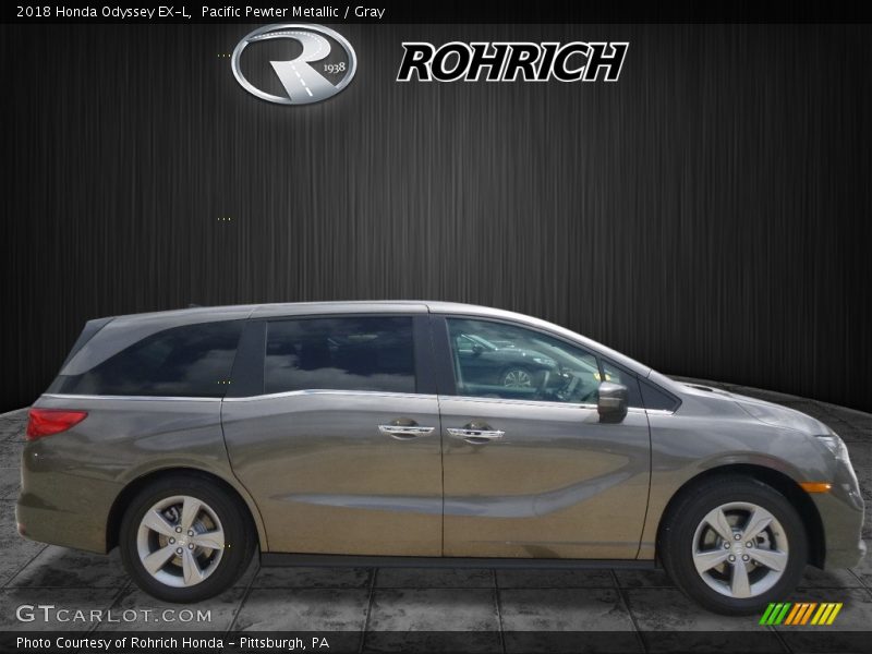 Pacific Pewter Metallic / Gray 2018 Honda Odyssey EX-L