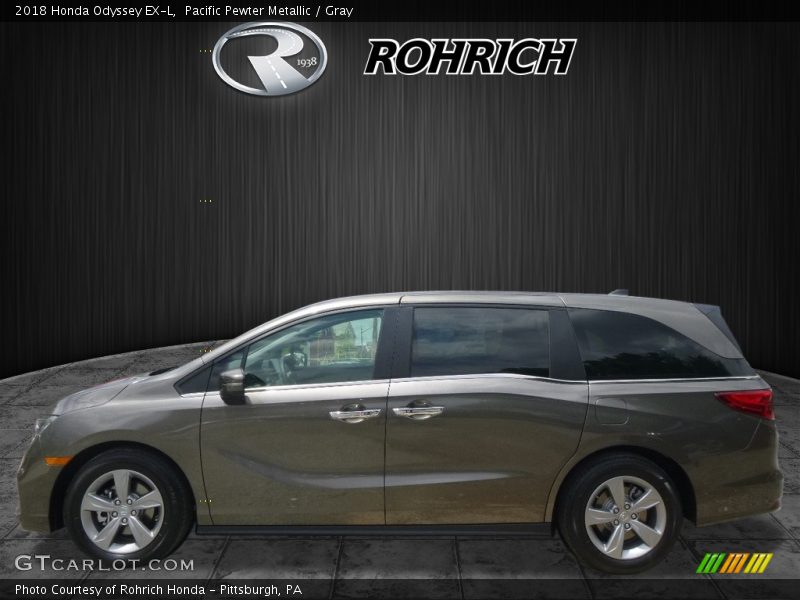 Pacific Pewter Metallic / Gray 2018 Honda Odyssey EX-L