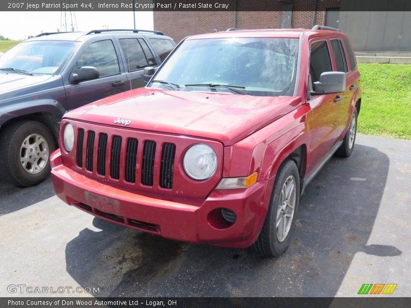 Inferno Red Crystal Pearl / Pastel Slate Gray 2007 Jeep Patriot Sport 4x4
