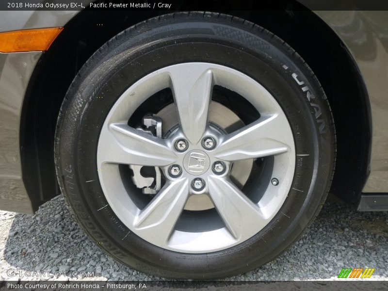 Pacific Pewter Metallic / Gray 2018 Honda Odyssey EX-L