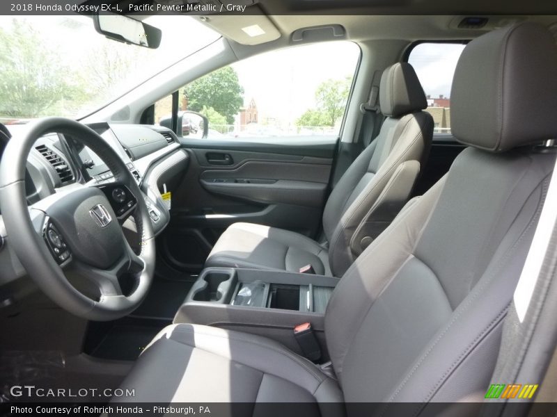 Pacific Pewter Metallic / Gray 2018 Honda Odyssey EX-L