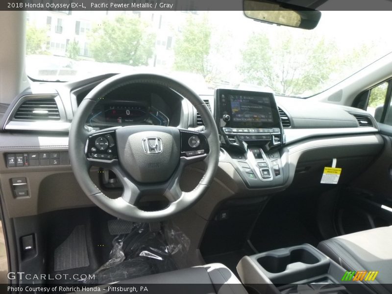 Pacific Pewter Metallic / Gray 2018 Honda Odyssey EX-L