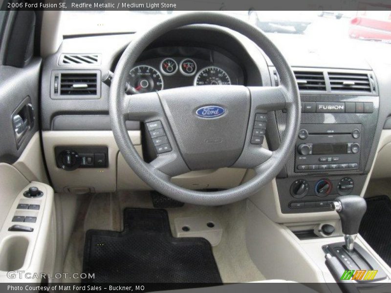 Redfire Metallic / Medium Light Stone 2006 Ford Fusion SE