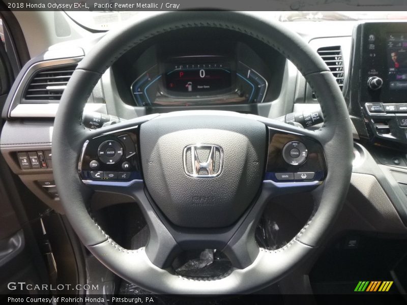 Pacific Pewter Metallic / Gray 2018 Honda Odyssey EX-L