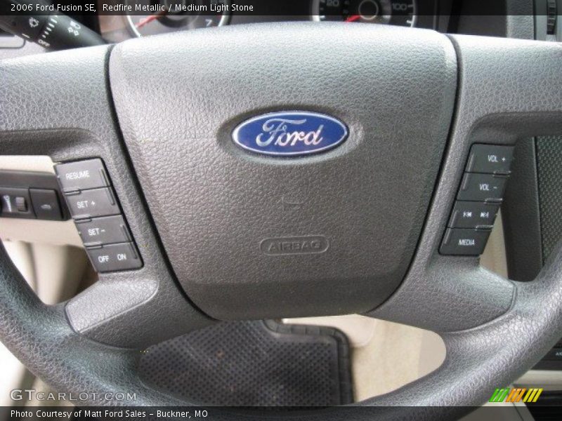 Redfire Metallic / Medium Light Stone 2006 Ford Fusion SE
