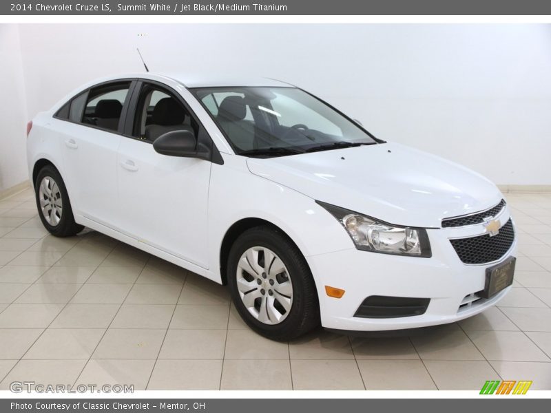 Summit White / Jet Black/Medium Titanium 2014 Chevrolet Cruze LS