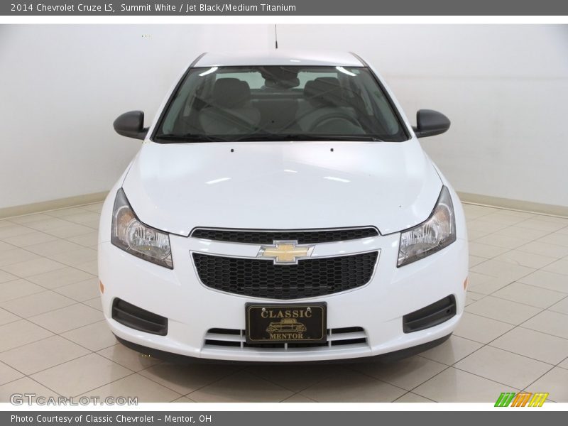 Summit White / Jet Black/Medium Titanium 2014 Chevrolet Cruze LS