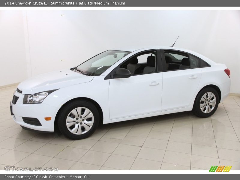 Summit White / Jet Black/Medium Titanium 2014 Chevrolet Cruze LS