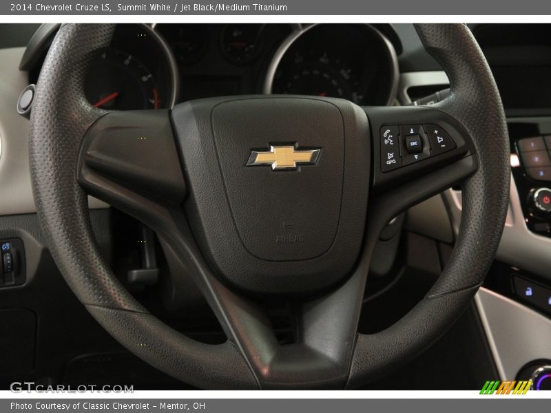 Summit White / Jet Black/Medium Titanium 2014 Chevrolet Cruze LS