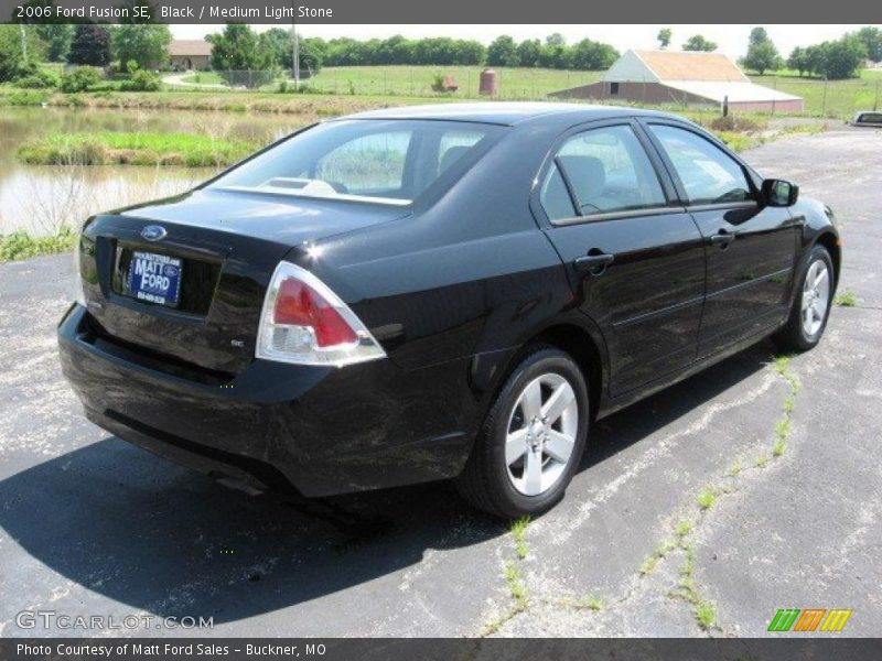Black / Medium Light Stone 2006 Ford Fusion SE
