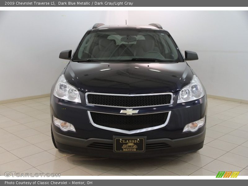 Dark Blue Metallic / Dark Gray/Light Gray 2009 Chevrolet Traverse LS