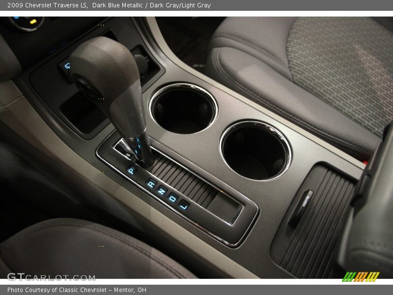 Dark Blue Metallic / Dark Gray/Light Gray 2009 Chevrolet Traverse LS