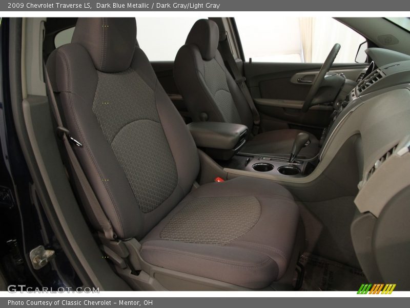 Dark Blue Metallic / Dark Gray/Light Gray 2009 Chevrolet Traverse LS
