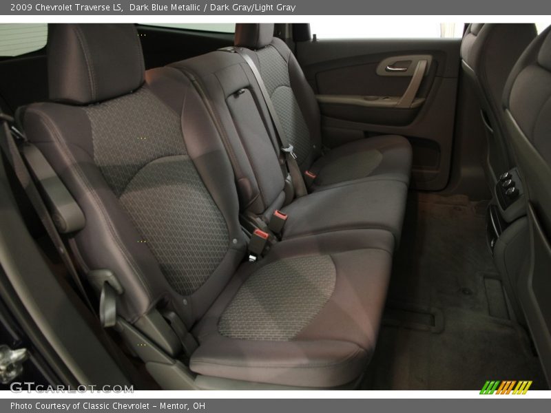 Dark Blue Metallic / Dark Gray/Light Gray 2009 Chevrolet Traverse LS