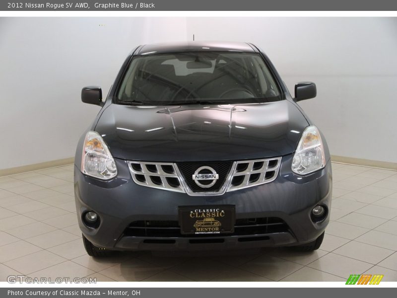 Graphite Blue / Black 2012 Nissan Rogue SV AWD