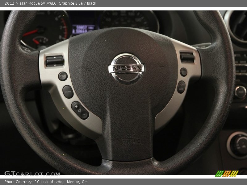 Graphite Blue / Black 2012 Nissan Rogue SV AWD