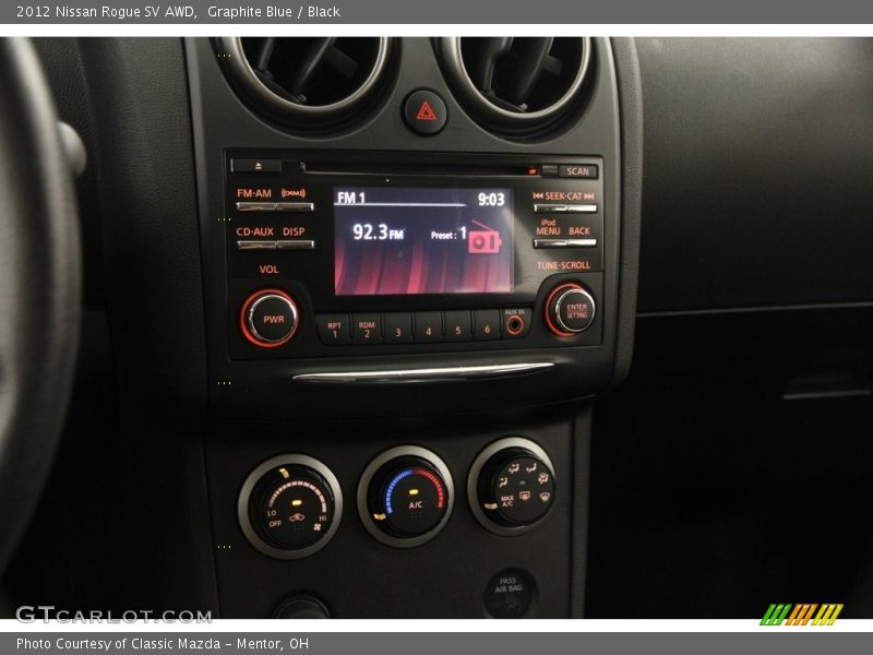 Graphite Blue / Black 2012 Nissan Rogue SV AWD