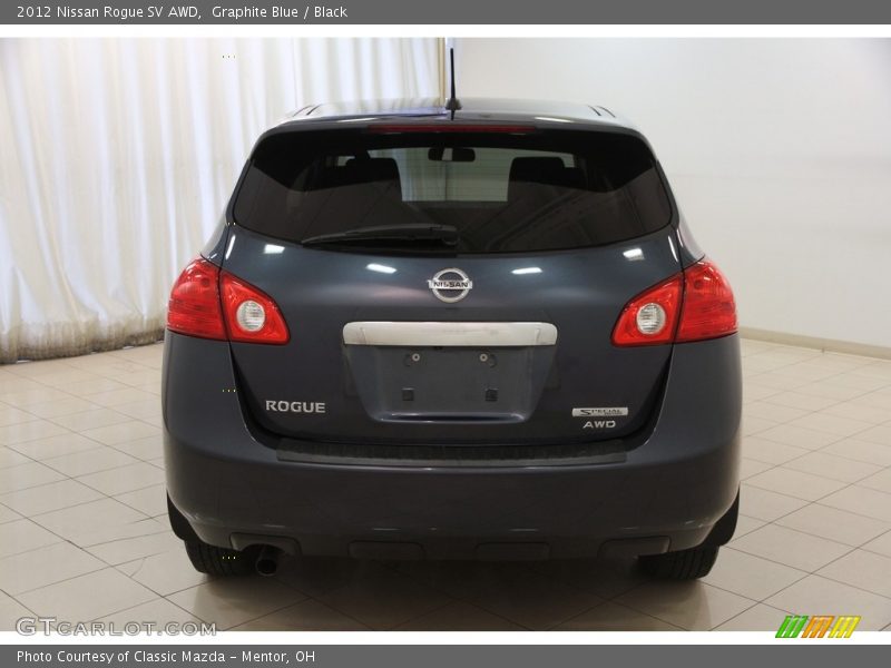 Graphite Blue / Black 2012 Nissan Rogue SV AWD