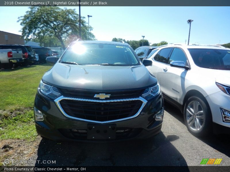 Nightfall Gray Metallic / Jet Black 2018 Chevrolet Equinox LT