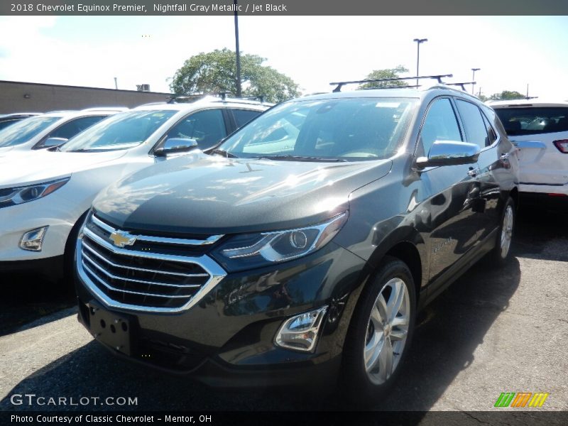 Nightfall Gray Metallic / Jet Black 2018 Chevrolet Equinox Premier