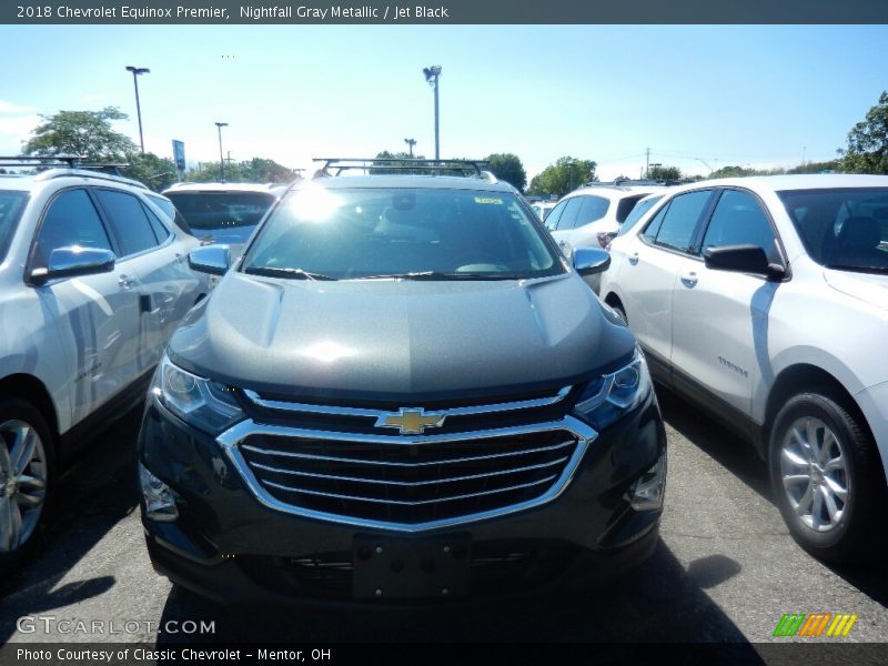 Nightfall Gray Metallic / Jet Black 2018 Chevrolet Equinox Premier