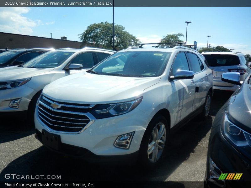 Summit White / Jet Black 2018 Chevrolet Equinox Premier
