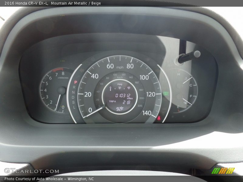 Mountain Air Metallic / Beige 2016 Honda CR-V EX-L