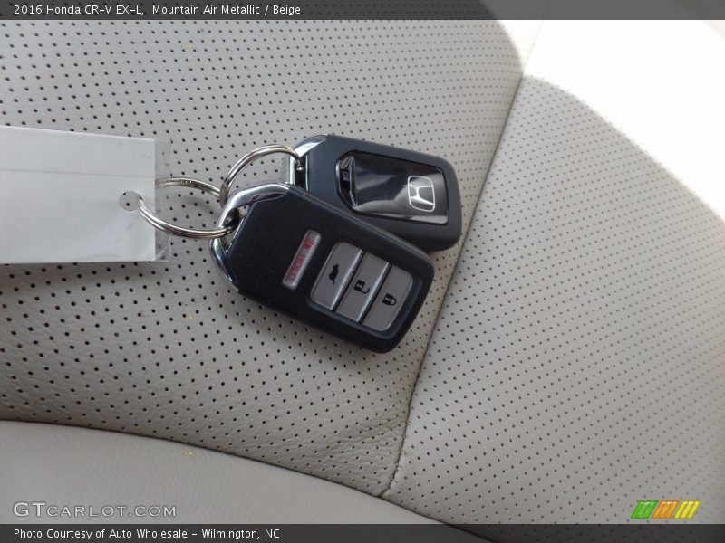 Mountain Air Metallic / Beige 2016 Honda CR-V EX-L